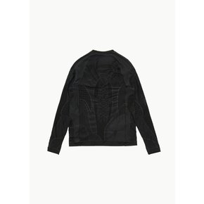 로아 23FW ROA ROUNDNECK 3D KNIT IN GREY/BLACK