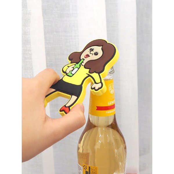 빵빵이&옥지 병따개 자석 오프너 미니어쳐 박스 소주병 마그넷 굿즈