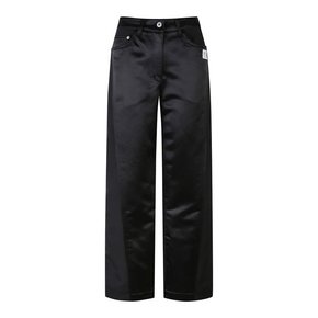 Vintage Satin Cutting Panel Pants_RQPAA23518BKX