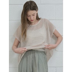 Poncho Oversized Knit - BEIGE