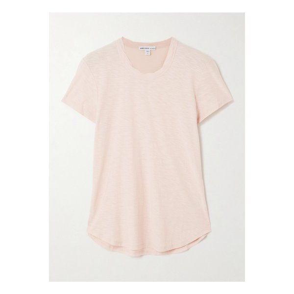 슬럽 코튼 저지 티셔츠 핑크 46376663162883642