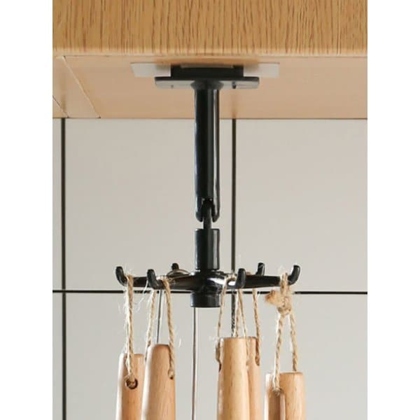 주방 수납정리 회전 후크 걸이