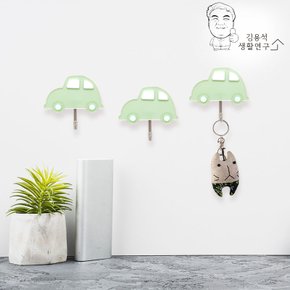 마이카후크 3개입 매직 접착식 벽걸이후크 벽고리 훅