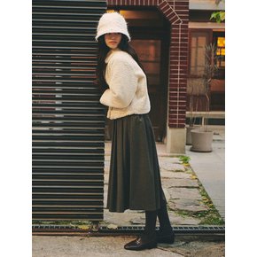 Somerset Flare Skirt_khaki