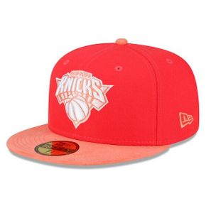 [해외] 1022586 뉴에라 모자 NBA 뉴욕 닉스 Tonal 59FIFTY Fitted Hat Red/Peach