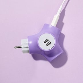 Y형 디자인 멀티탭 2구 USB 멀티 콘센트