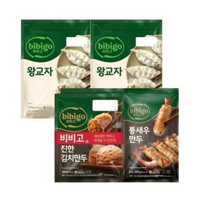 비비고 왕교자 1.05kg 2봉 + 진한김치만두 400g 2봉 + 통새우만두200g