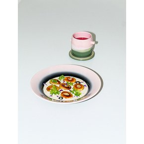 Fog plate 포그 보울 21:00 (Black/ Pink)