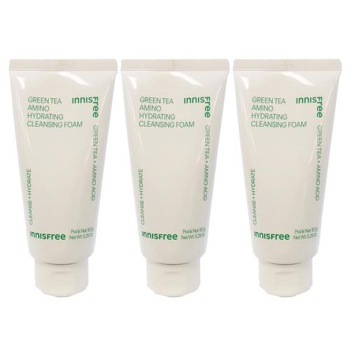 이니스프리 그린티 아미노 수분 클렌징 폼 150ml (신형) 3개 HIS(1)