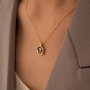 프리모떼 PRN216 GEMSTONE ROSE NECKLACE