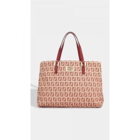 4970576 What Goes Around Comes Fendi Red Zucchino Tote Small