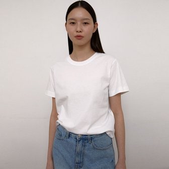 38컴온커먼 Regular cotton T-Shirts (White)