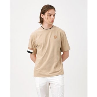 BOSS GOLF [GIFT 100% 증정] [이슈 아이템] 시그니처 컬러 라운드넥 티셔츠 MAN BEIGE