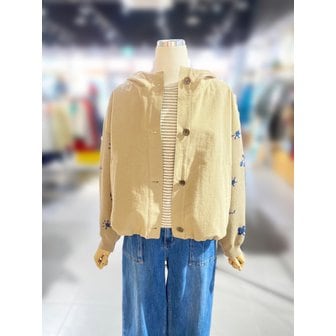 베네통 [여주점] 자카드 블록 후드 점퍼 (BAJPA3631)