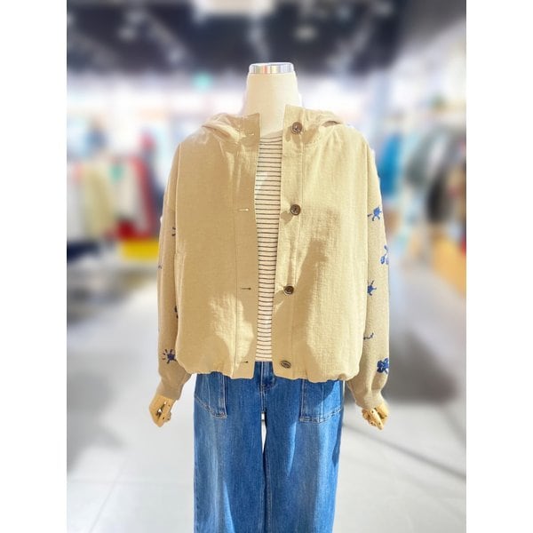 [여주점] 자카드 블록 후드 점퍼 (BAJPA3631)