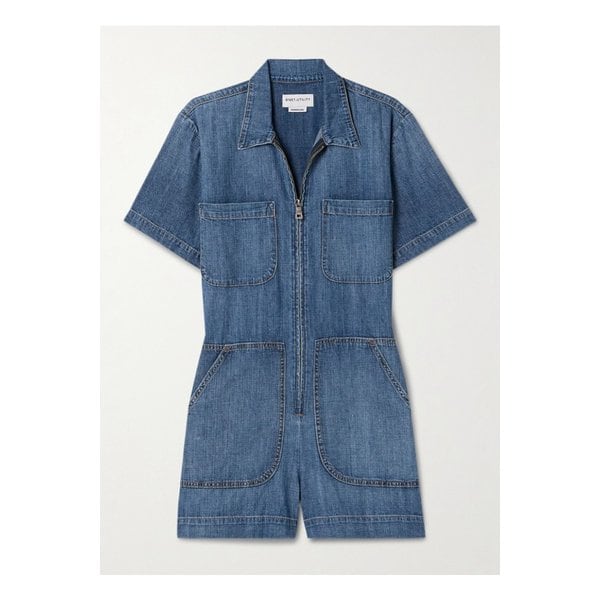 리벳 유틸리티 런어라운드 데님 플레이수트 미드 데님 1647597336216101