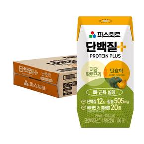 [본사직영] 파스퇴르 단백질 플러스 음료 단호박맛 195mlx20팩