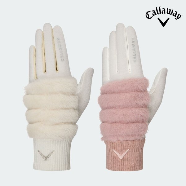 [캘러웨이코리아정품] 25년 신상품 우먼스 페어리테일 양손 방한 장갑