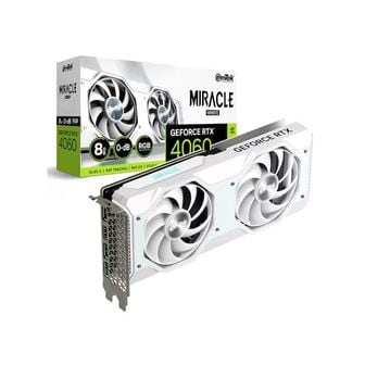  이엠텍 지포스 RTX 4060 MIRACLE WHITE D6 8GB