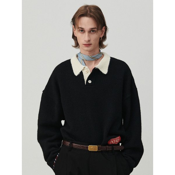 [COLLECTION LINE] 퍼지 아카이브 럭비 니트 블랙