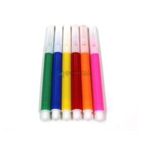 미니 사인펜(칼라 6색) 수성 싸인펜 컬러 세트 학용품 준비물 미술 과학 DIY