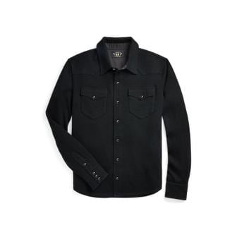 DOUBLE RL 울 캐시미어 웨스턴 셔츠 스웨터(MNRRSWE16820157001)