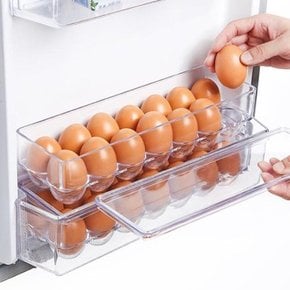 투명 달걀 보관함 계란정리함 냉장고 수납 에그 트레이