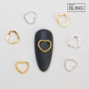 네일 메탈파츠 프레임 하트