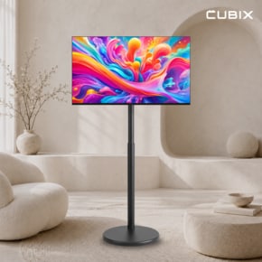 무빙큐빅스 24인치 FHD QLED 블랙에디션 삼탠바이미 X1시리즈 셋트 이동식 스마트tv 스탠바이미