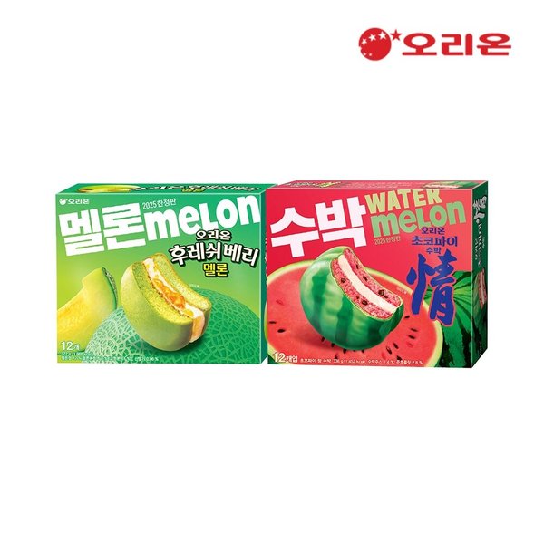 초코파이 수박12p + 후레쉬베리 멜론12p