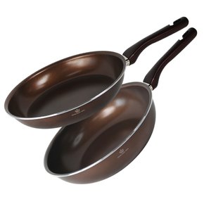 헤스티아 인덕션 세라믹 후라이팬 궁중팬 계란 볶음 웍 파스타팬 28cm 2종 세트