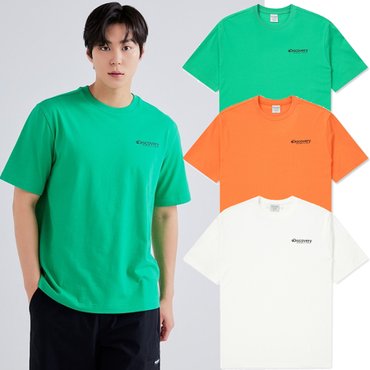 디스커버리 [24S/S] 디스커버리 DXRS7S043 남여공용 메인크루 제주 리사이클 그래픽 티셔츠
