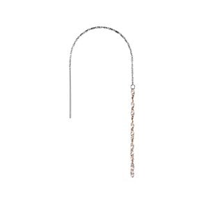 페르테 피암마 로즈화이트 이어링(1pc), Fiamma Rose&White Earring, 14k rose gold, white gold