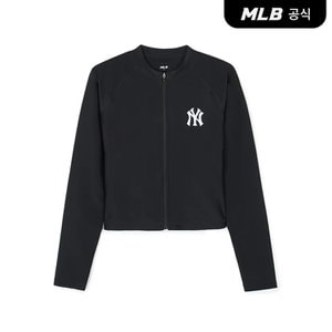 MLB [코리아공식] 여성 베이직 집업 래쉬가드 NY (Black)