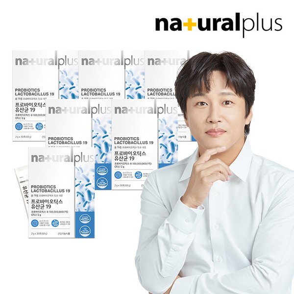 프로바이오틱스 유산균19 30포 6박스(6개월분) / 신바이오틱스 프락토올리고당 함