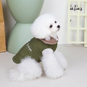 애구애구 강아지 겨울옷 레이디퀼팅 패딩조끼