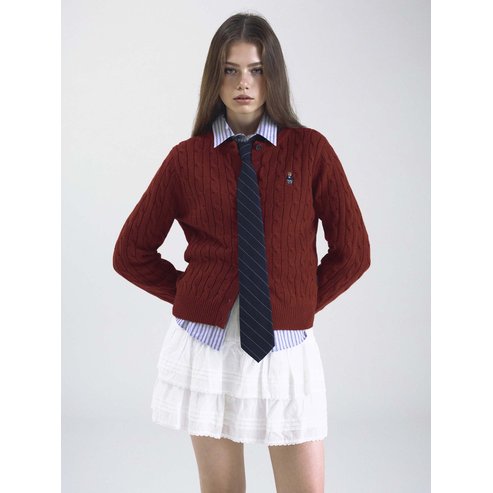 후아유 Steve Cable Cardigan WHCKF4901F