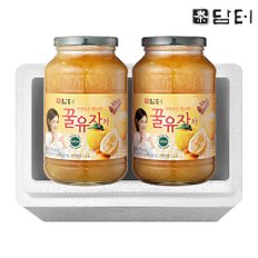 담터 꿀 유자차 1kg 2개