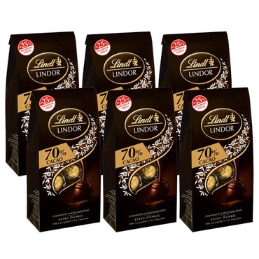  Lindt Lindor Kugeln 70% Cacao 린트 린도르 카카오 70% 초콜릿 6개