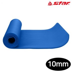 요가매트 홈트 휘트니스 스포츠 천연고무 운동 헬스 층간소음 10mm (파랑) (EU840 07)