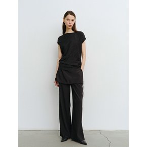 TVR SHEER LAYERED SKIRT PANTS_2COLORS