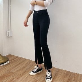 제이지컴퍼니 여성 앞트임 절개 쫀쫀 스판 부츠컷 팬츠 바지 빅사이즈까지