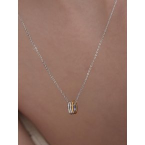 (실버925) 리네아 오브 콤비 목걸이 NZ2475