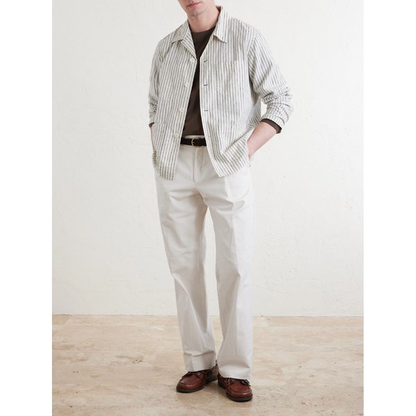 하트퍼드 페리 스트라이프 리넨 코튼 블렌드 우븐 재킷 46376663163009492