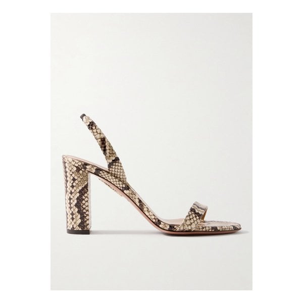 소 누드 85 스네이크 가죽 슬링백 샌들 1647597337366510