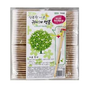 행복한 나무 면봉 귀이개 귀청소 화장 순면 면봉 400P (S34759162)
