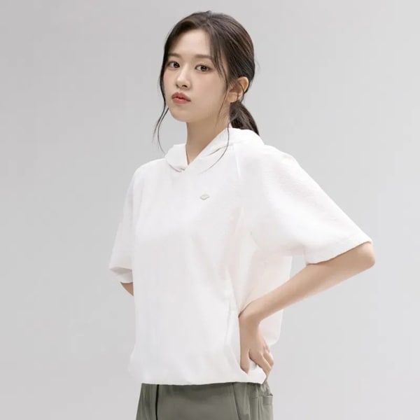 [부산점] 여성 시어서커 반팔 후디 티셔츠 7M46063