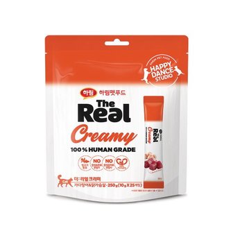 하림펫푸드 [행사코드] 더리얼 크리미 Cat 가다랑어닭가슴살 250g (10gx25ea) / 고양이간식 츄르