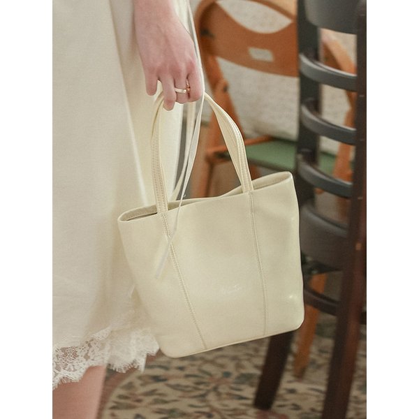 DD_Cream basic mini tote bag_WHITE