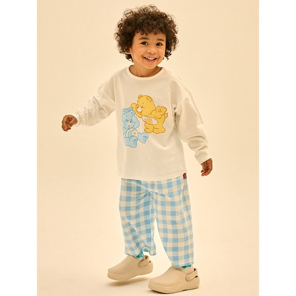 까꿍 베드타임베어 체크 실내상하복